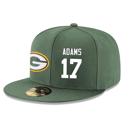 NFL Green Bay Packers #17 Davante Adams Stitched Snapback Adjustable Player Hat - Green/White